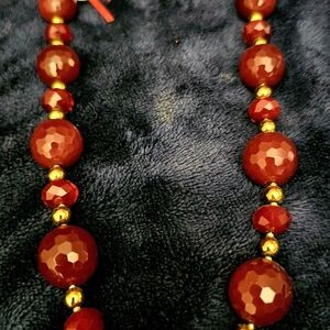 Red Agate-Custom Made 22" With Original Tag.